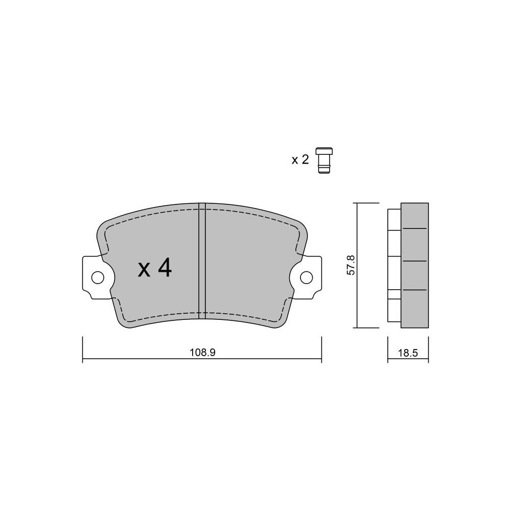 GT2i Club Front brake pads for RENAULT 20 (127_) 2.4 16V 143cv 1975-10-01-1983-12-01 - GT-PC1930 - 3666618583723