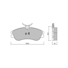 Plaquettes de frein GT2i Club Avant pour PEUGEOT 306 Break (7E, N3, N5) 4.0 Sport 4x4 194cv 1993-05-01-2002-04-01