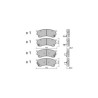 Plaquettes de frein GT2i Club Avant pour MAZDA 626 IV (GE) / Cronos 2.5 24V 168cv 1991-08-01-1997-06-01