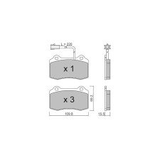 Plaquettes de frein GT2i Club Arrière pour MASERATI Ghibli III (M157) 3.8 V8 581cv 2013-08-01-