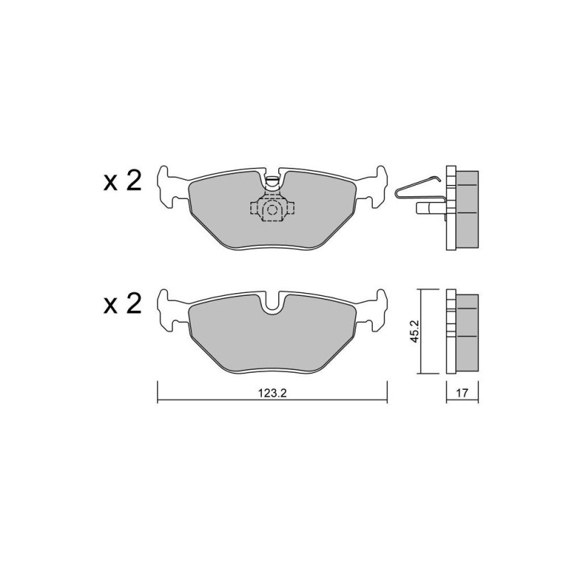 Bremsbeläge GT2I Club vorne BMW 3 Series 320 d 09.01 - 02.05 - GT-PC2700 - 3661768552704