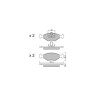 GT2i Club Front brake pads for FIAT Palio I (178_) 1.2 81cv 1996-04-01-