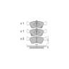 GT2i Club Front brake pads for TOYOTA Avensis I SW (_T22_) 2.5 V6 24V (936A2___) 191cv 1997-09-01-2003-02-01