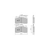 GT2i Club Front brake pads for PEUGEOT 607 (9D, 9U) 3.0 V6 24V 211cv 2000-02-01-2011-07-01