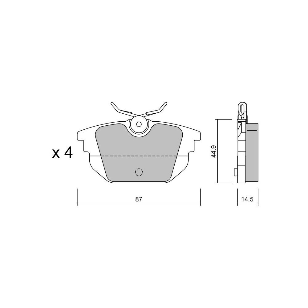 Pastiglie freno posteriori GT2i Club per ALFA ROMEO GTV (916_) 3.2 V6 24V 240cv 1995-06-01-2005-10-01 - GT-PC3080 - 3666618584768