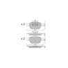 Pastiglie freno anteriori GT2i Club per RENAULT Laguna II (BG0/1_) 2.0 16V (BG1Y) 204cv 2001-03-01-2007-12-01