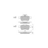 Pastiglie freno posteriori GT2i Club per FORD Kuga II (DM2) / Escape 2.3 RS AWD 350cv 2012-07-01-
