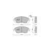 Pastiglie freno anteriori GT2i Club per OPEL Corsa C (X01) 1.8 (F08, F68) 126cv 2000-09-01-2009-12-01