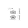 Plaquettes de frein GT2i Club Arrière pour SEAT Alhambra I (7V8, 7V9) 2.8 V6 4motion 204cv 1996-01-01-2010-03-01