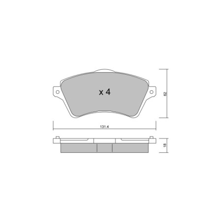 Pastiglie freno anteriori GT2i Club per LAND ROVER Freelander I (L314) Soft Top 2.5 V6 4x4 177cv 1998-02-01-2006-10-01