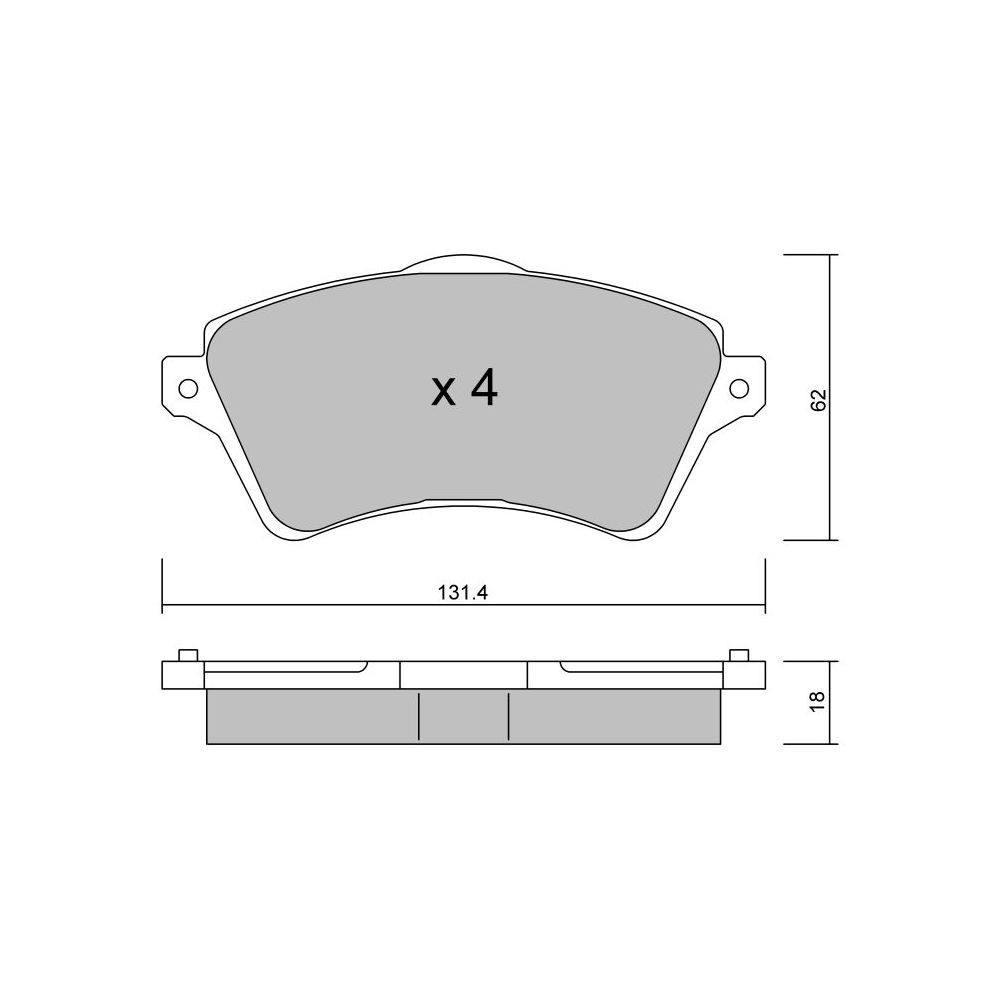 GT2i Club Front brake pads for LAND ROVER Freelander I (L314) Soft Top 2.5 V6 4x4 177cv 1998-02-01-2006-10-01 - GT-PC3580 - 3666618585437