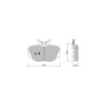 Pastiglie freno posteriori GT2i Club per LAND ROVER Discovery II (L318) 4.6 4x4 229cv 1998-11-01-2004-09-01
