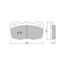 Plaquettes de frein GT2i Club Avant pour LAND ROVER Defender I Cabrio (L316) 2.8 4x4 191cv 1990-08-01-2016-02-01