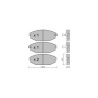 Plaquettes de frein GT2i Club Avant pour HYUNDAI Galloper II (JK-01) 2.7 4x4 176cv 1997-02-01-2003-12-01