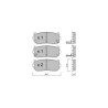 GT2i Club Rear brake pads for KIA Shuma I (FB) / Sephia 2.5 V6 150cv 1996-09-01-2001-12-01