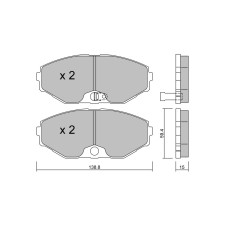 Plaquettes de frein GT2i Club Avant pour NISSAN Leopard III 4.1 270cv 1991-10-01-1995-09-01 Plaquettes de frein GT2i Club Avant pour NISSAN Leopard III 4.1 270cv 1991-10-01-1995-09-01