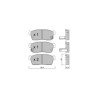 GT2i Club Front brake pads for SUZUKI Ignis I (FH) 1.5 Sport (RM415) 109cv 2000-10-01-2005-12-01