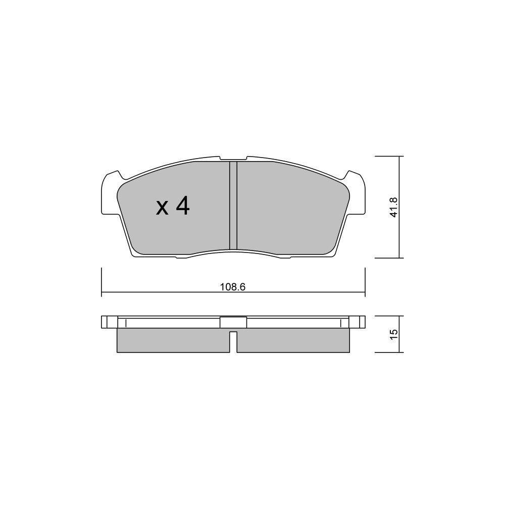 Bremsbeläge GT2i Club Avant für SUZUKI Alto VI (FF) 3.0 4WD (MCR40W) 221cv 2004-09-01-2009-01 - GT-PC4550 - 3666618586069