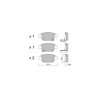 Pastiglie freno posteriori GT2i Club per TOYOTA Avensis II SW (_T25_) 3.5 (GSR50_) 275cv 2003-04-01-2008-11-01