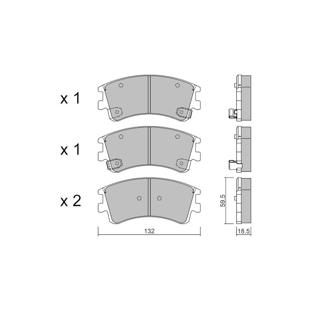 GT2i Club Front brake pads for MAZDA 6 I Hatchback (GG) / Atenza 2.3 278cv 2002-08-01-2007-12-01 - GT-PC4920 - 3666618586274