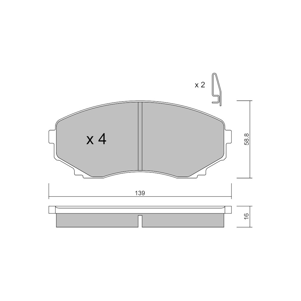 Pastiglie freno anteriori GT2i Club per MAZDA MPV II (LW) 3.0 i V6 200cv 1999-09-01-2006-12-01 - GT-PC4930 - 3666618586281