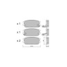 GT2i Club Rear brake pads for MITSUBISHI Sigma IV SW (F0_W) 3.0 V6 (K96W) 177cv 1992-06-01-1996-10-01