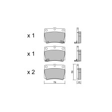Pastiglie freno posteriori GT2i Club per MITSUBISHI Pajero Sport I (K7_, K9_)/ Sport Wagon/ Challenger 3.8 GDi 233cv 1996-09-01-