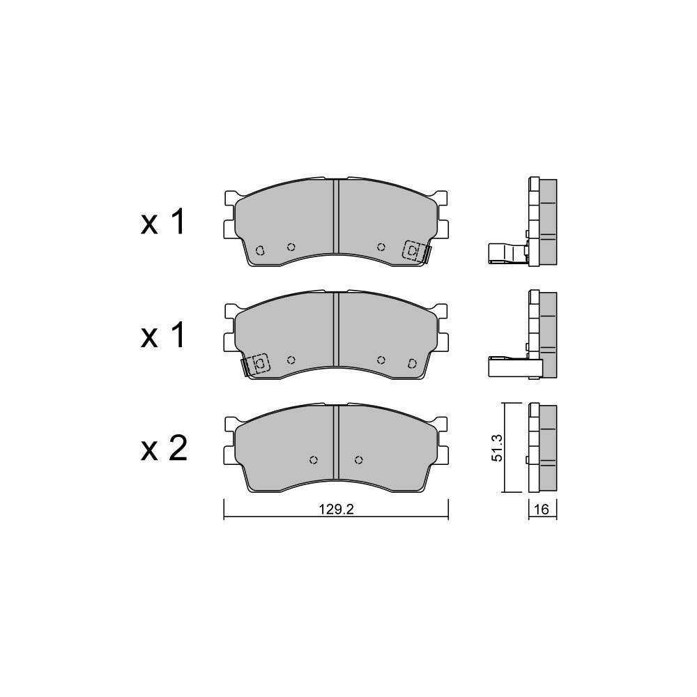 Pastiglie freno anteriori GT2i Club per KIA Shuma I (FB) / Sephia 2.0 CVVT 139cv 1996-09-01-2001-12-01 - GT-PC5280 - 3666618586472