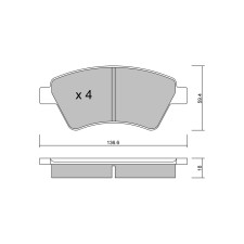 Plaquettes de frein GT2i Club Avant pour RENAULT Grand Scenic II (JM0/1_) 2.0 164cv 2004-04-01-