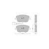 GT2i Club Front brake pads for VOLKSWAGEN Polo (9N) 1.8i Turbo 20V GTi, 1.9 TDi 130 hp 2002-09 - Brake calipers Trw 