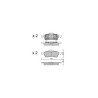 Bremsbeläge GT2i Club Hinten für MINI Mini (R50-R52-R53) 1.4 D, 1.6i 16V, 1.6i 16V Turbo 01-07 - Bremssattel Ate