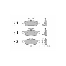 Plaquettes de frein GT2i Club Arrière pour TOYOTA Yaris III (_P13_)/ Vitz 1.6 i-DTEC (FK3) 120cv 2010-12-01-