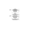 Plaquettes de frein GT2i Club Avant pour BMW 3 V Cabrio (E93) 540 i 306cv 2006-05-01-2013-12-01