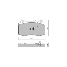 Plaquettes de frein GT2i Club Avant pour MERCEDES BENZ CLK Cabrio II (A209) 500 (209.372) 388cv 2002-06-01-2010-03-01