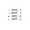 Pastiglie freno posteriori GT2i Club per MERCEDES BENZ Classe M I (W163) ML 270 CDI (163.113) 164cv 1998-02-01-2005-06-01