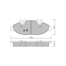 GT2i Club Front brake pads for MERCEDES BENZ Viano (W639) 3.5 (639.811, 639.813, 639.815) 259cv 2003-09-01-