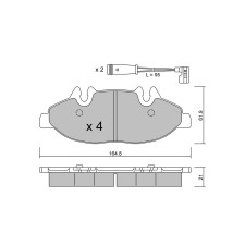 GT2i Club Front brake pads for MERCEDES BENZ Viano (W639) 3.5 (639.811, 639.813, 639.815) 259cv 2003-09-01-