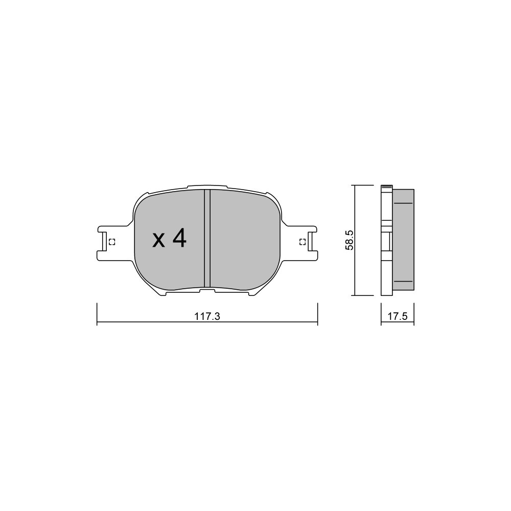 Pastiglie freno anteriori GT2i Club per TOYOTA Corolla VII Verso (_E12_) 3.0 4WD (MCR40W) 221cv 2001-07-01-2007-05-01 - GT-PC6300 - 3666618587387
