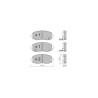 GT2i Club Front brake pads for KIA Picanto I (SA) / Morning 1.6 102cv 2004-04-01-2011-09-01