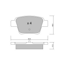Plaquettes de frein GT2i Club Arrière pour PEUGEOT 207 1.6i 16V Turbo GTi /RC 174 hp 2006-15 - Etriers de frein Bosch 