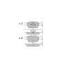 GT2i Club Front brake pads for BMW Serie 3 (E90-E91-E92-E93) 316i, 318i, 318d, 320d, 320i 2005-11 - Brake calipers Ate 