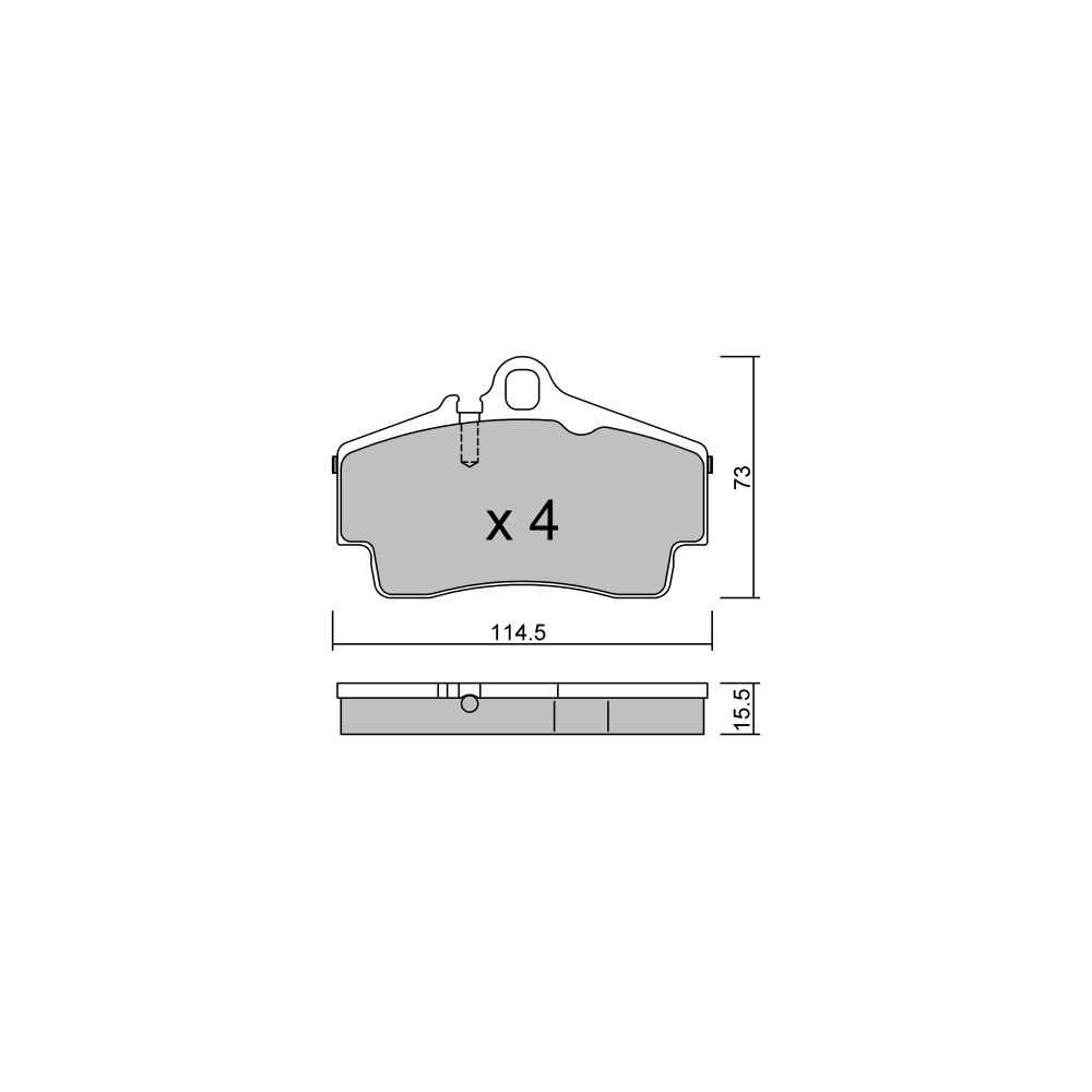 Plaquettes de frein GT2i Club Arrière pour PORSCHE 911 (997) 3.6 Carrera / Carrera 4 2006-12 - Etriers de frein Brembo - GT-PC6740 - 3666618587714