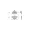 GT2i Club Rear brake pads for MERCEDES BENZ Classe E IV Coupe (C207) E 500 (207.473) 408cv 2009-01-01-2016-12-01