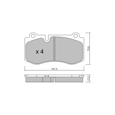 Plaquettes de frein GT2i Club Avant pour MERCEDES BENZ Classe S VI (W221) S 500 CGI 4-matic 436cv 2005-10-01-2013-12-01