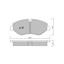 Plaquettes de frein GT2i Club Avant pour MERCEDES BENZ Viano (W639) 3.5 (639.811, 639.813, 639.815) 259cv 2003-09-01-