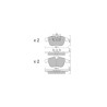 Pastiglie freno anteriori GT2i Club per LAND ROVER Range Rover Evoque I (L538) 2.0 4x4 290cv 2011-06-01-2019-12-01