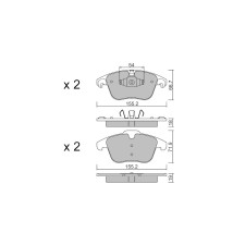 Plaquettes de frein GT2i Club Avant pour OPEL Mokka II 1.6 GTi 209cv 2020-06-01-
