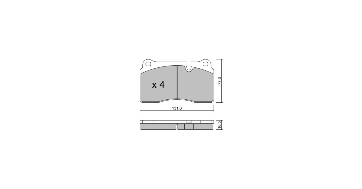 Pastiglie freno anteriori GT2i Club per MASERATI Quattroporte V 4.2 406cv 2004-03-01-