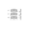 Plaquettes de frein GT2i Club Arrière pour OPEL Sintra (APV) 3.0 i 24V (OUN16, Y94) 202cv 1996-11-01-1999-04-01