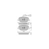Plaquettes de frein GT2i Club Arrière pour LANCIA Delta III (844_) 1.8 241cv 2008-08-01-2014-08-01